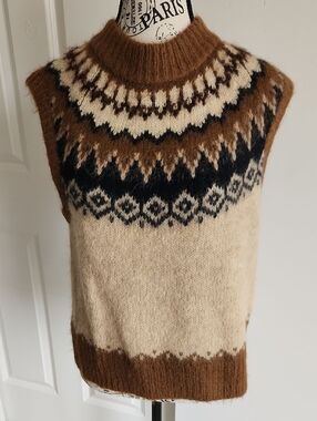 Ralph Lauren Fair Isle Sweater Vest SZ M
